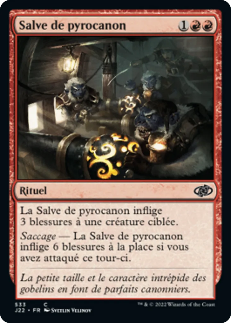 Salve de pyrocanon — Jumpstart 2022 — Magic: The Gathering