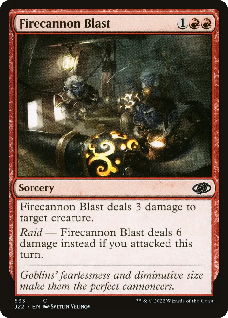 Firecannon Blast — Jumpstart 2022 — Magic: The Gathering