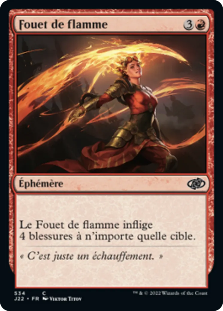 Fouet de flamme — Jumpstart 2022 — Magic: The Gathering