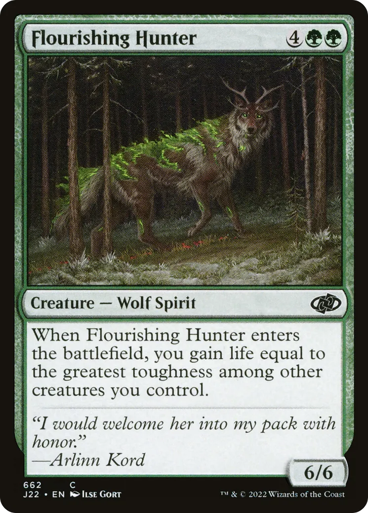 Flourishing Hunter — Jumpstart 2022 — Magic: The Gathering