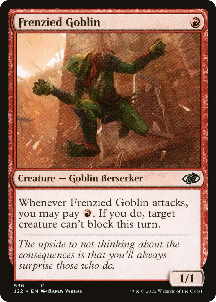 Frenzied Goblin — Jumpstart 2022 — Magic: The Gathering