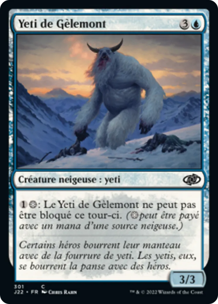 Yeti de Gèlemont — Jumpstart 2022 — Magic: The Gathering