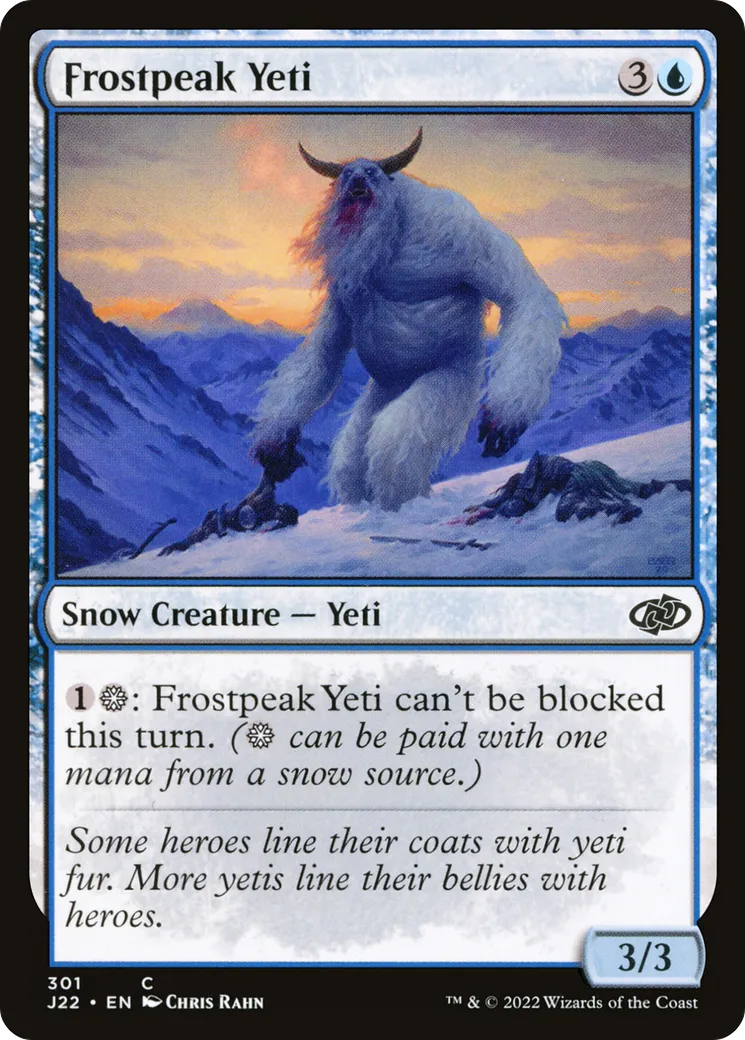 Frostpeak Yeti — Jumpstart 2022 — Magic: The Gathering