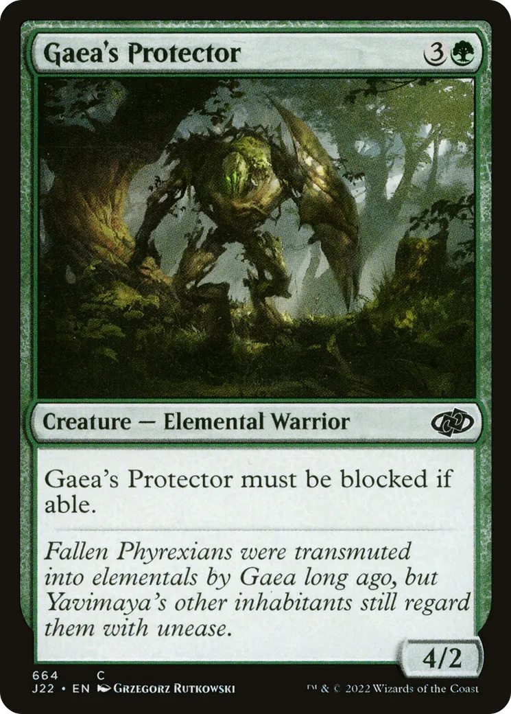 Gaea's Protector — Jumpstart 2022 — Magic: The Gathering