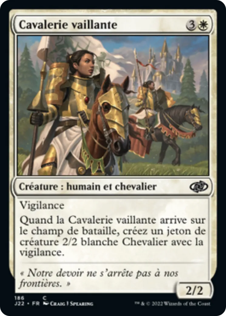 Cavalerie vaillante — Jumpstart 2022 — Magic: The Gathering