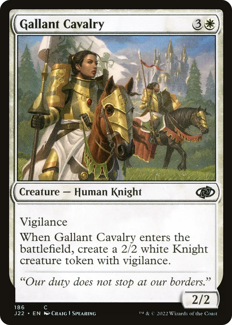 Gallant Cavalry — Jumpstart 2022 — Magic: The Gathering