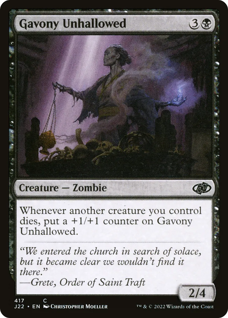 Gavony Unhallowed — Jumpstart 2022 — Magic: The Gathering