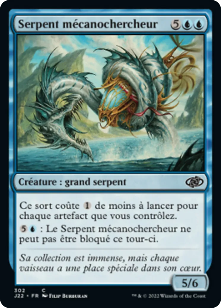 Serpent mécanochercheur — Jumpstart 2022 — Magic: The Gathering