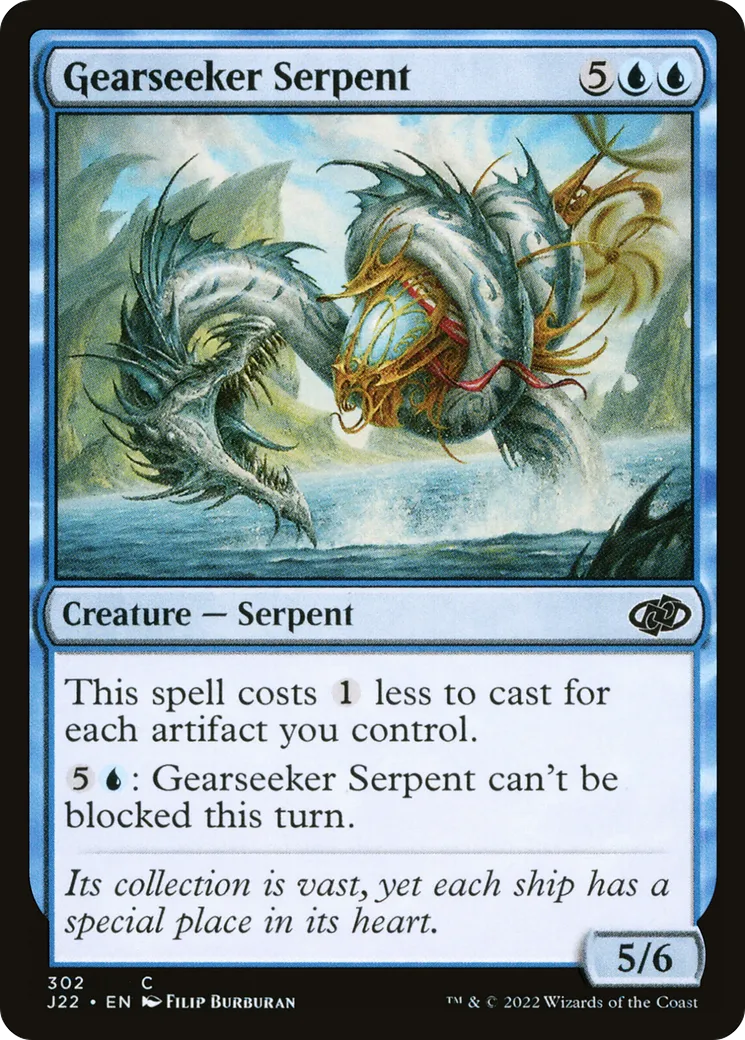 Gearseeker Serpent — Jumpstart 2022 — Magic: The Gathering