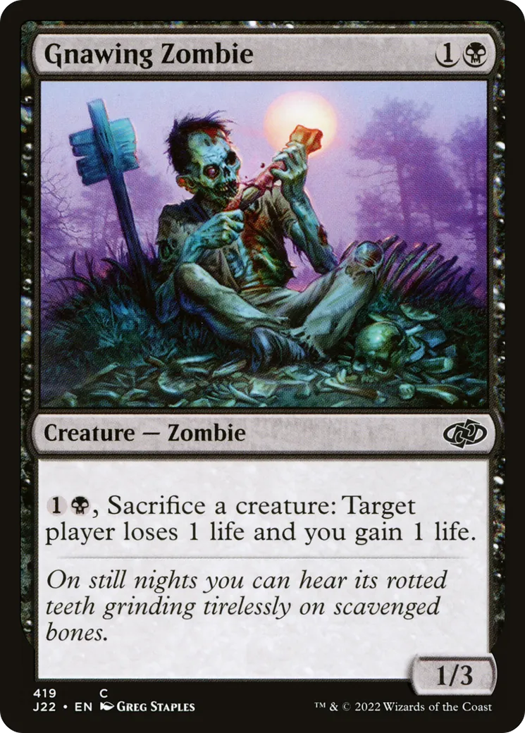 Gnawing Zombie — Jumpstart 2022 — Magic: The Gathering