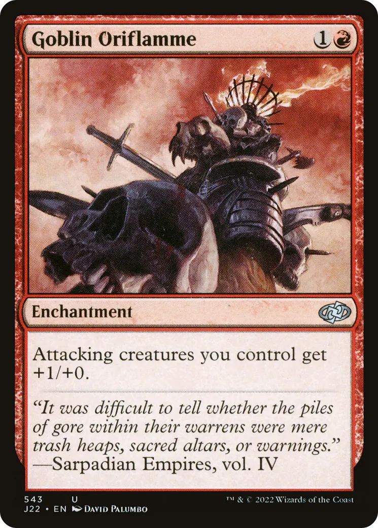 Goblin Oriflamme — Jumpstart 2022 — Magic: The Gathering
