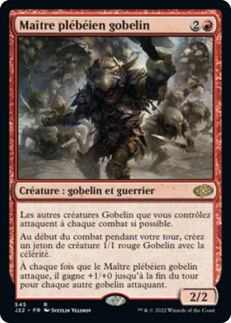 Maître plébéien gobelin — Jumpstart 2022 — Magic: The Gathering