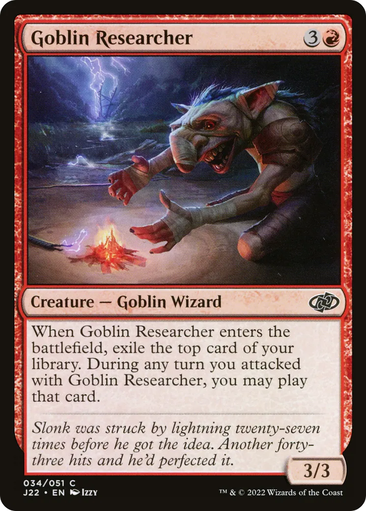Goblin Researcher — Jumpstart 2022 — Magic: The Gathering