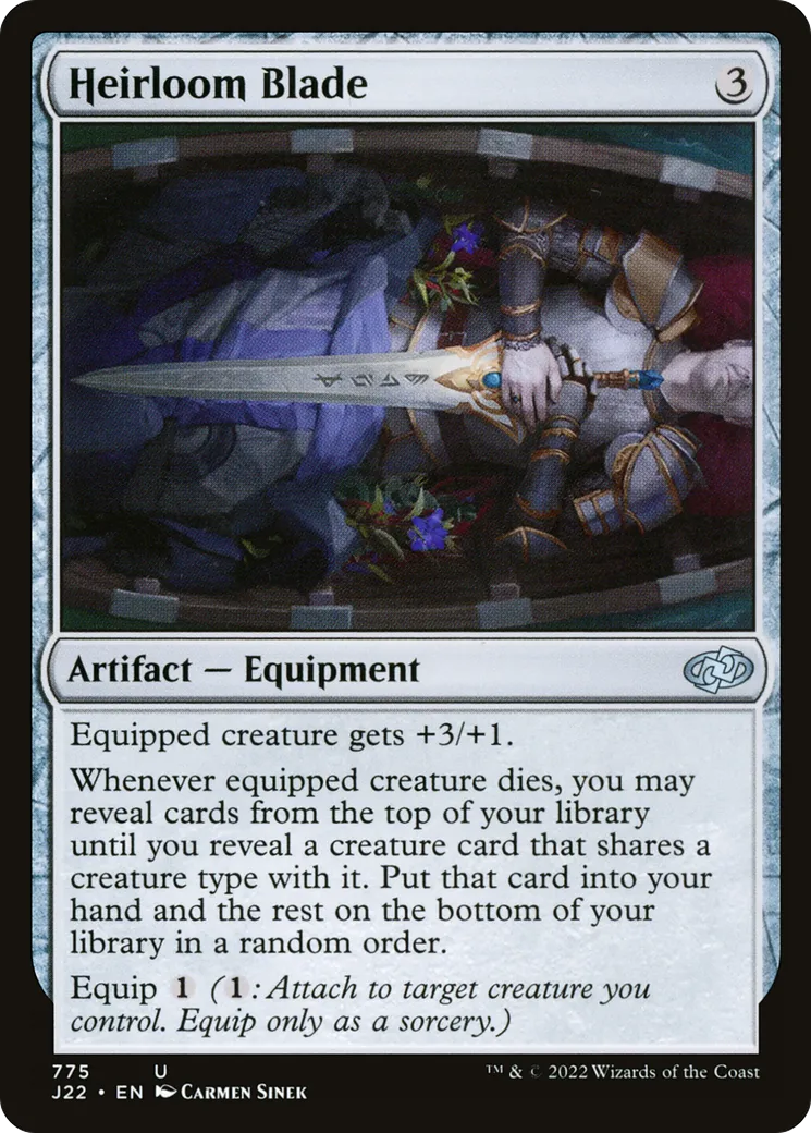 Heirloom Blade — Jumpstart 2022 — Magic: The Gathering