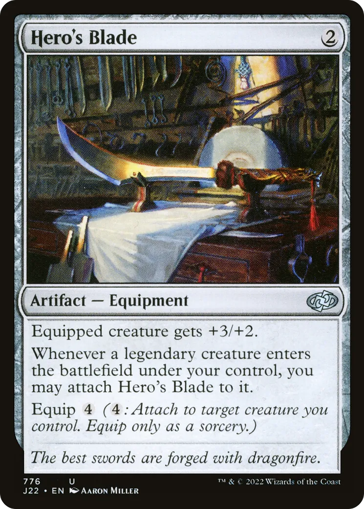 Hero's Blade — Jumpstart 2022 — Magic: The Gathering