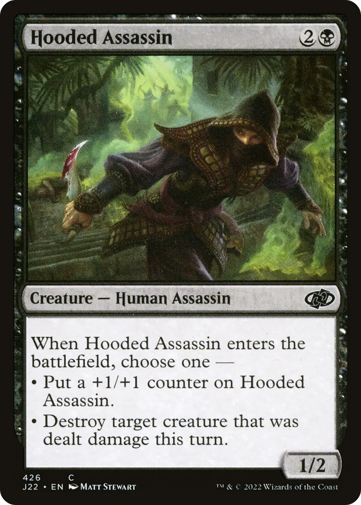 Hooded Assassin — Jumpstart 2022 — Magic: The Gathering