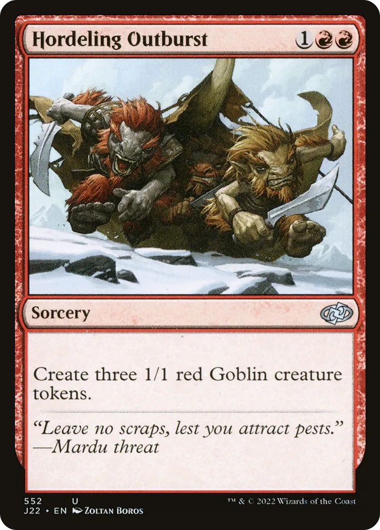 Hordeling Outburst — Jumpstart 2022 — Magic: The Gathering