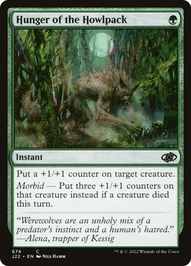 Hunger of the Howlpack — Jumpstart 2022 — Magic: The Gathering