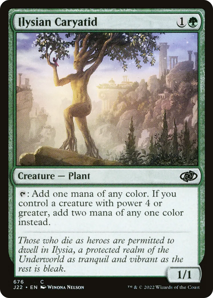 Ilysian Caryatid — Jumpstart 2022 — Magic: The Gathering