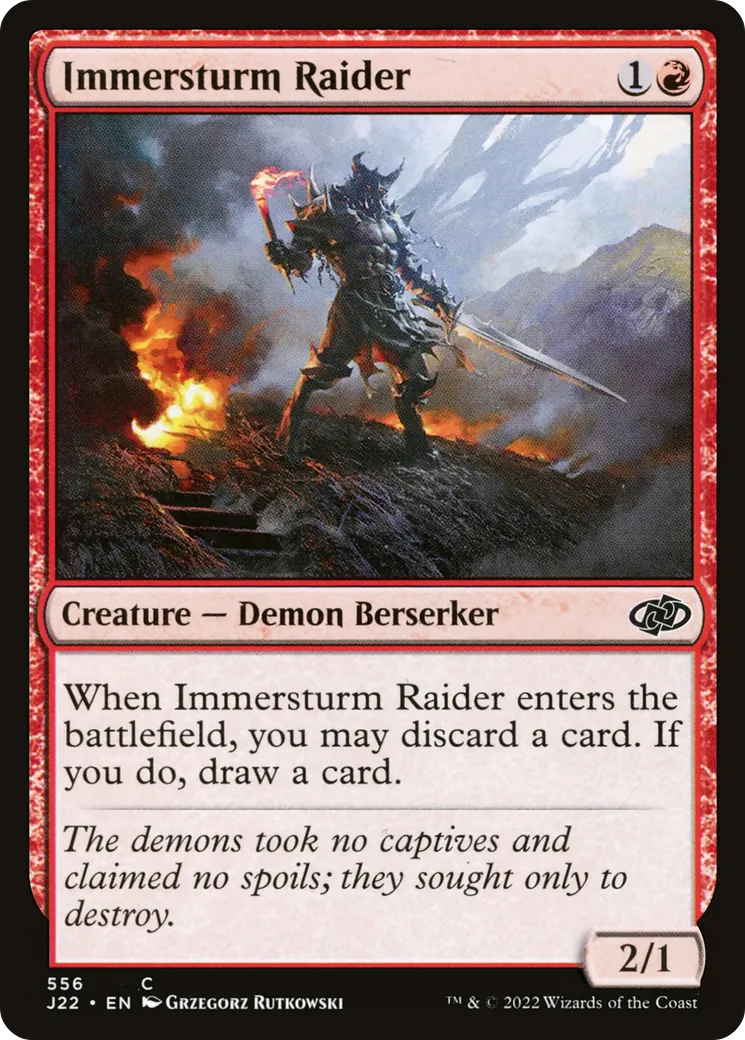 Immersturm Raider — Jumpstart 2022 — Magic: The Gathering