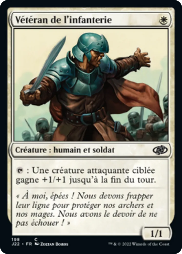 Vétéran de l'infanterie — Jumpstart 2022 — Magic: The Gathering
