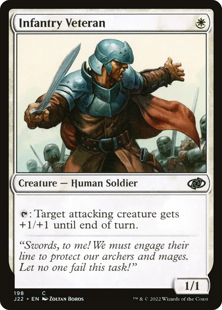 Infantry Veteran — Jumpstart 2022 — Magic: The Gathering