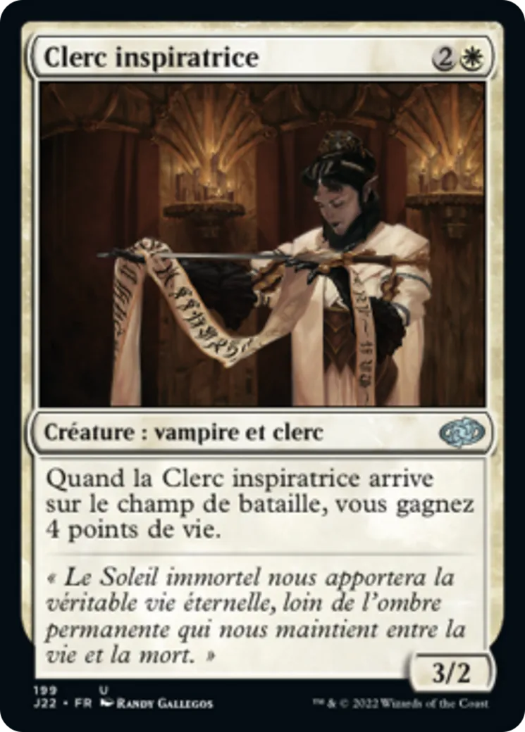Clerc inspiratrice — Jumpstart 2022 — Magic: The Gathering