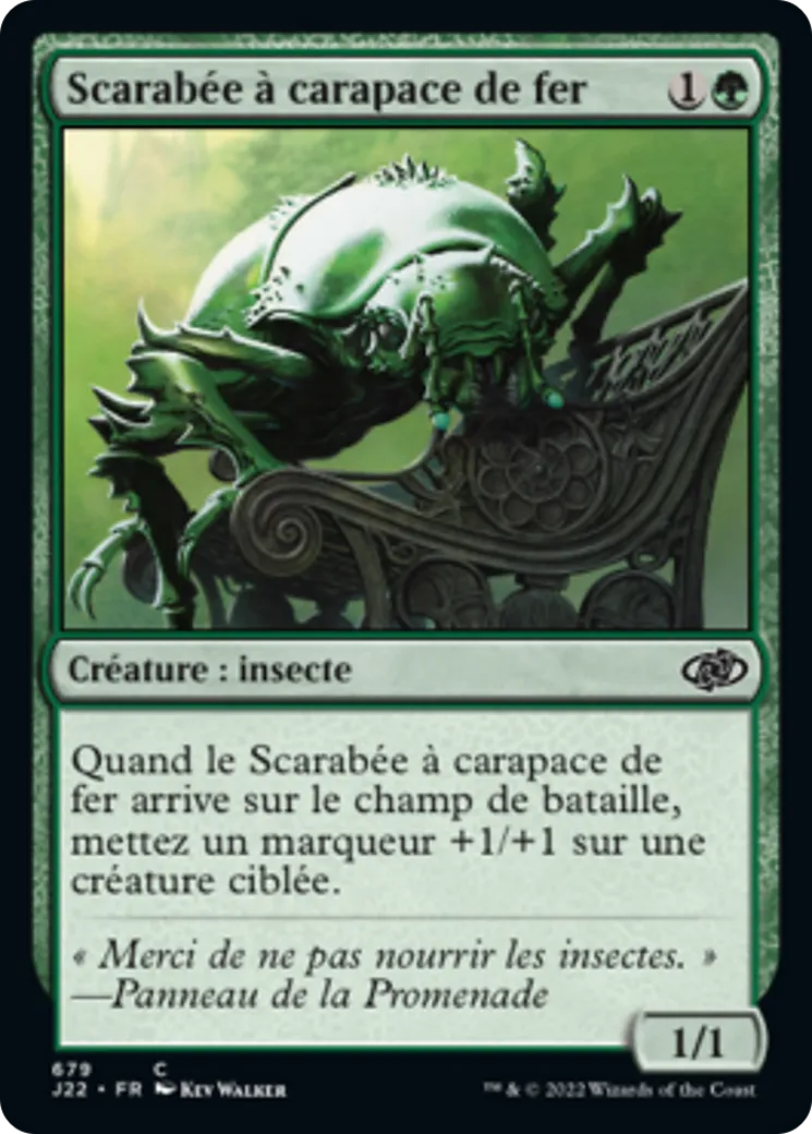 Scarabée à carapace de fer — Jumpstart 2022 — Magic: The Gathering