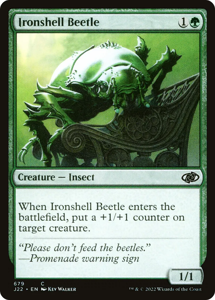 Ironshell Beetle — Jumpstart 2022 — Magic: The Gathering