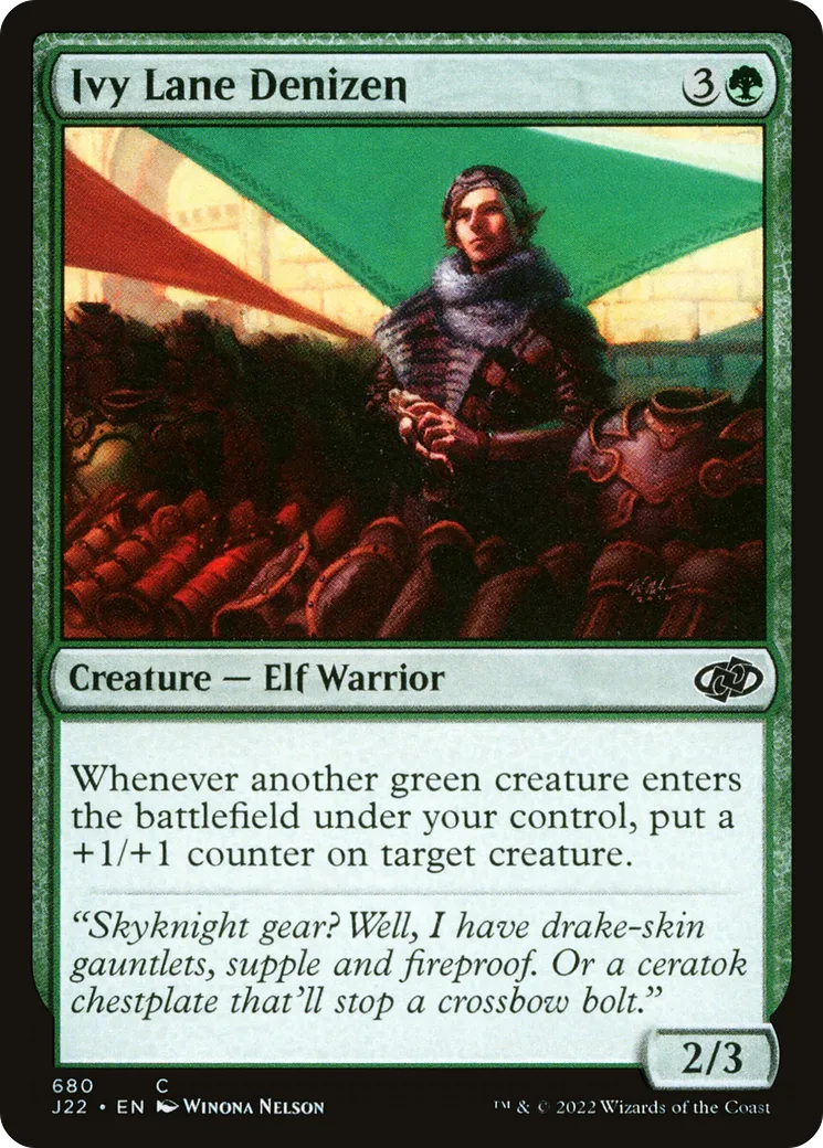 Ivy Lane Denizen — Jumpstart 2022 — Magic: The Gathering