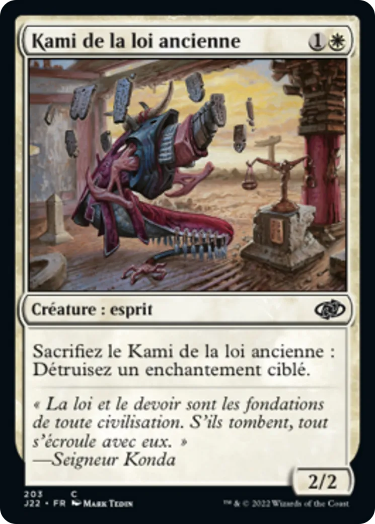 Kami de la loi ancienne — Jumpstart 2022 — Magic: The Gathering