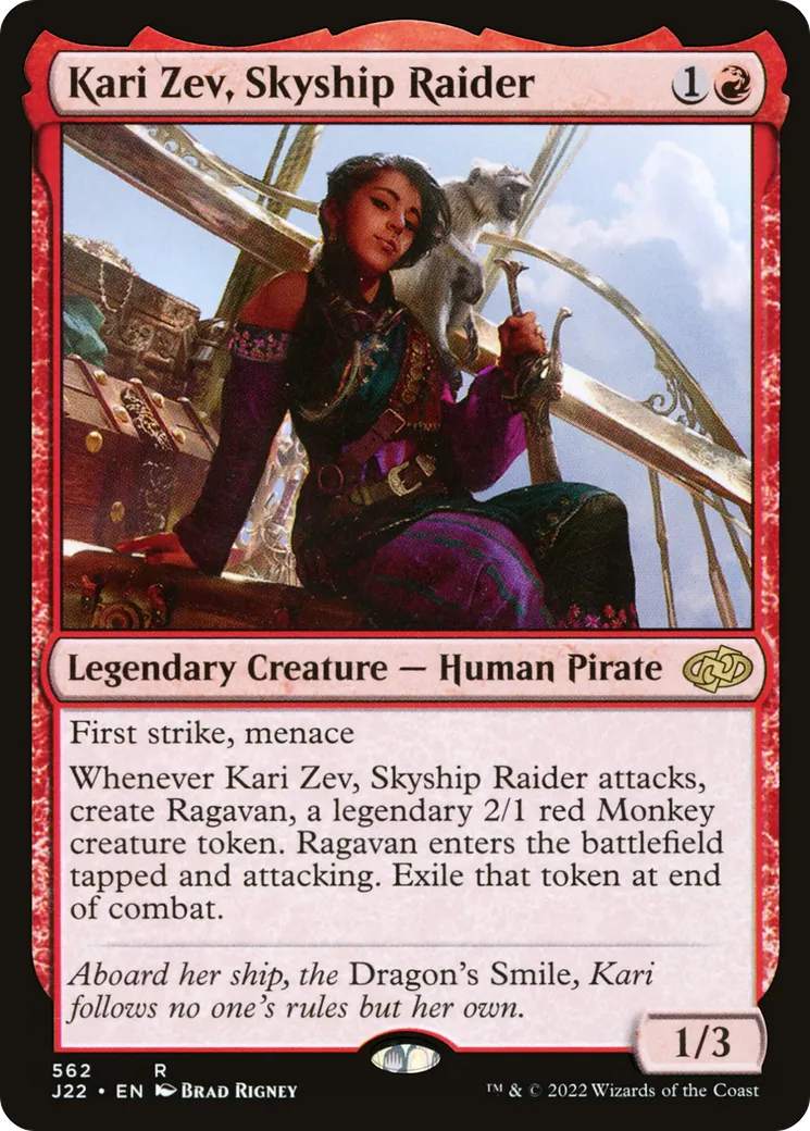 Kari Zev, Skyship Raider — Jumpstart 2022 — Magic: The Gathering