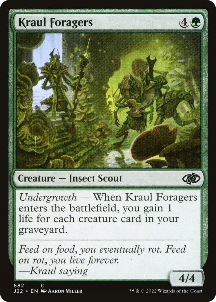 Kraul Foragers — Jumpstart 2022 — Magic: The Gathering