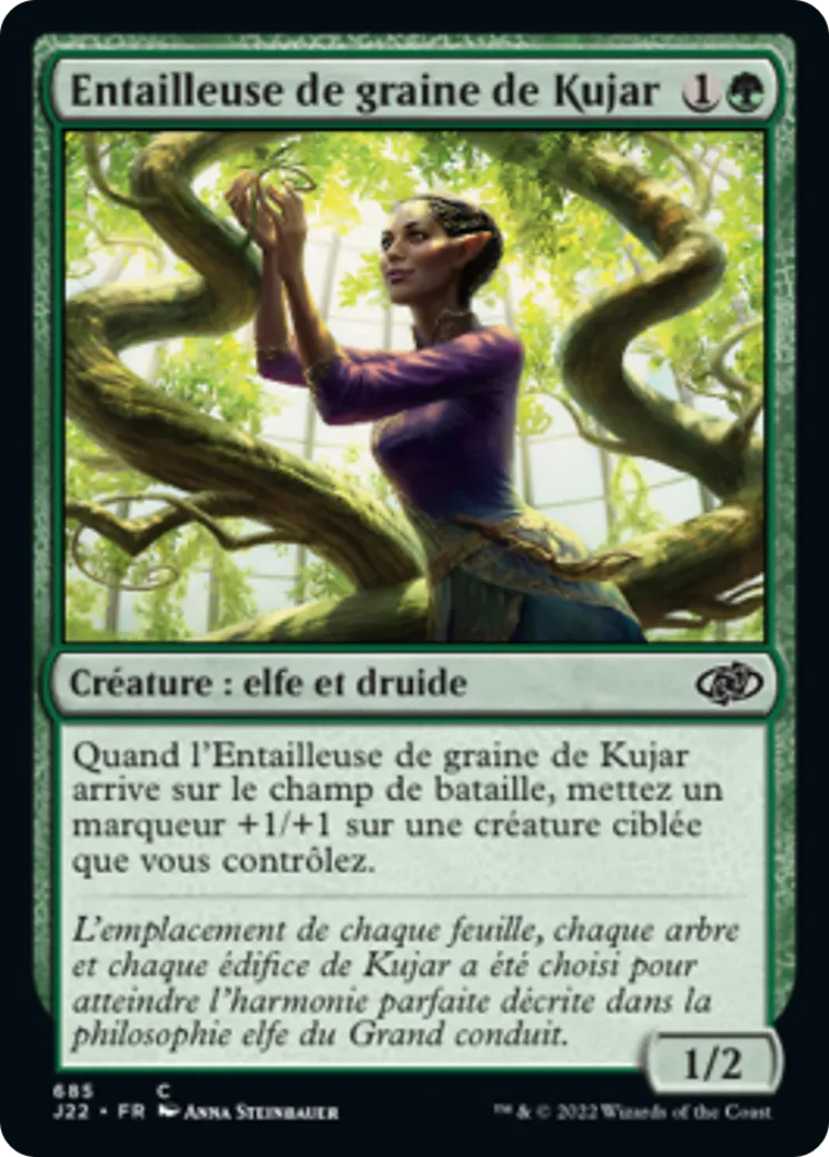 Entailleuse de graine de Kujar — Jumpstart 2022 — Magic: The Gathering