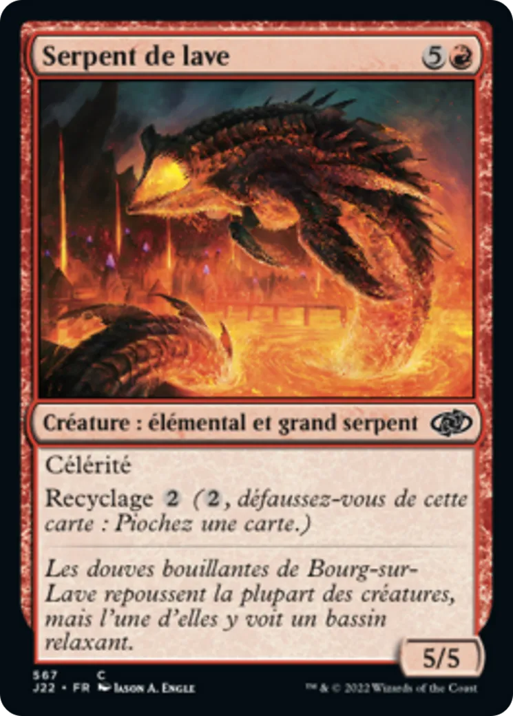 Serpent de lave — Jumpstart 2022 — Magic: The Gathering