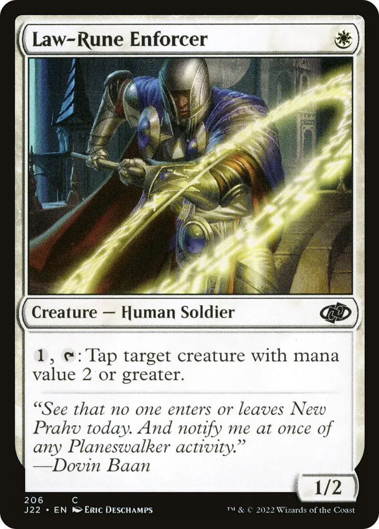 Law-Rune Enforcer — Jumpstart 2022 — Magic: The Gathering