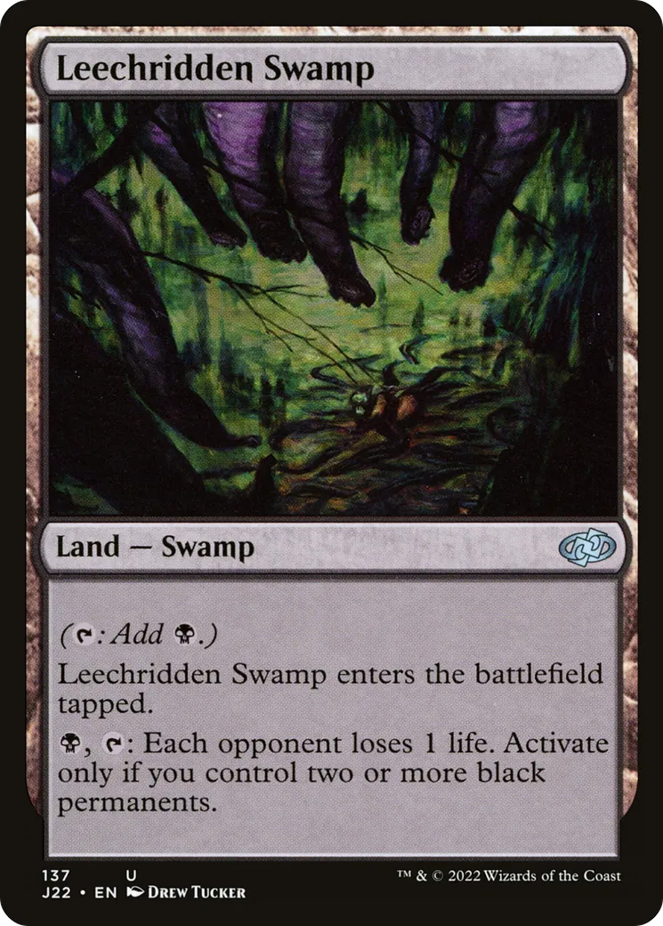 Leechridden Swamp — Jumpstart 2022 — Magic: The Gathering