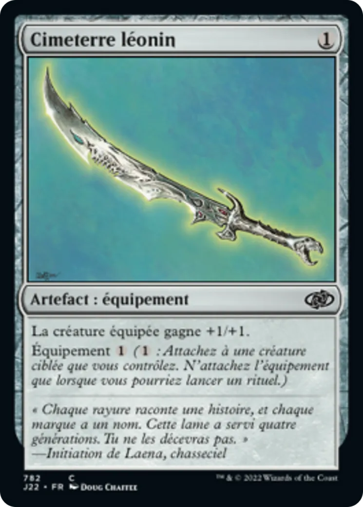 Cimeterre léonin — Jumpstart 2022 — Magic: The Gathering