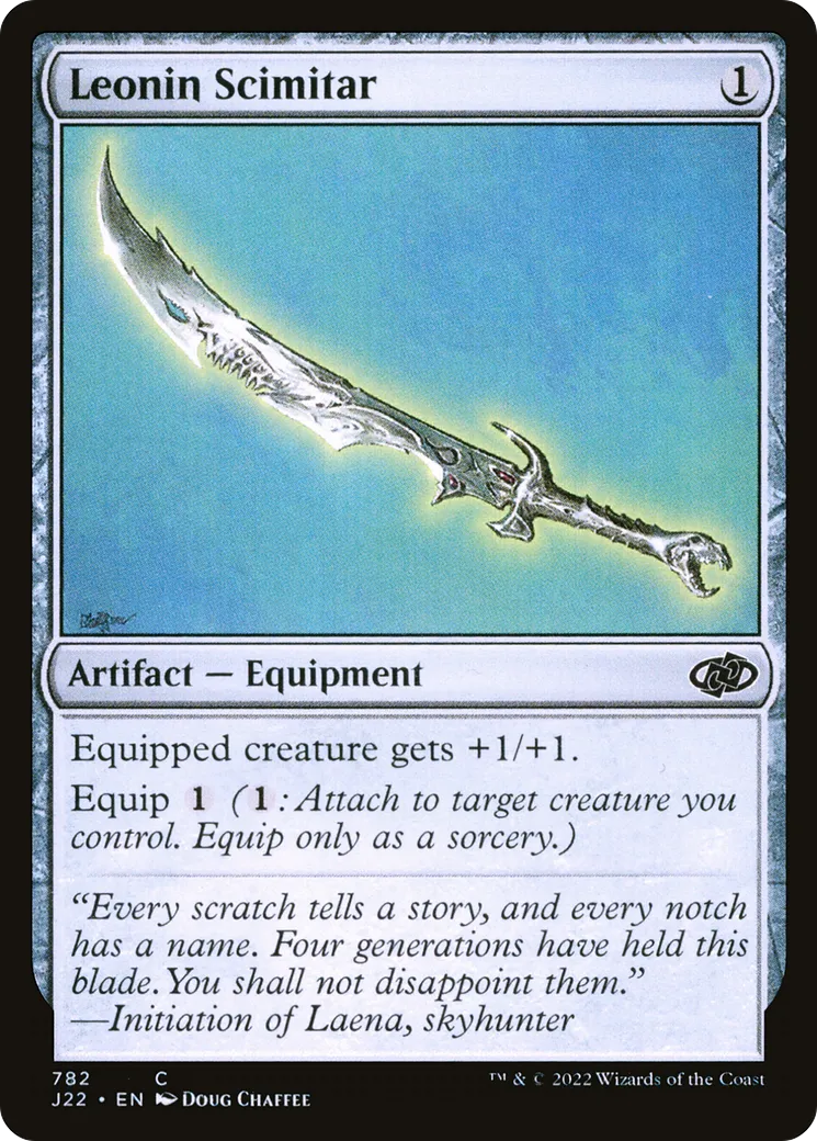 Leonin Scimitar — Jumpstart 2022 — Magic: The Gathering