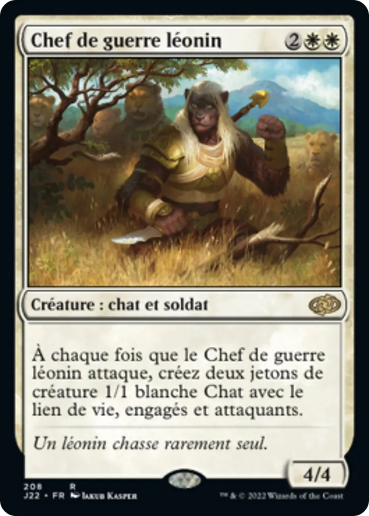 Chef de guerre léonin — Jumpstart 2022 — Magic: The Gathering