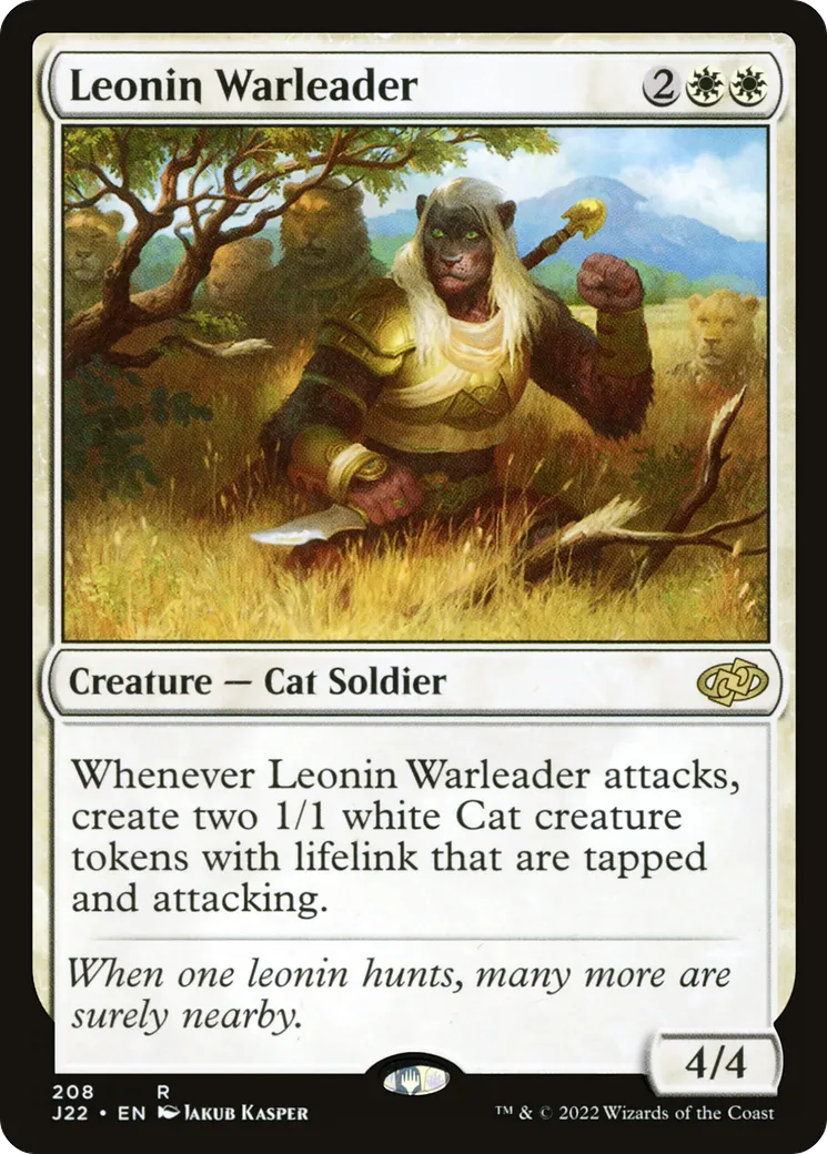 Chef de guerre léonin — Jumpstart 2022 — Magic: The Gathering