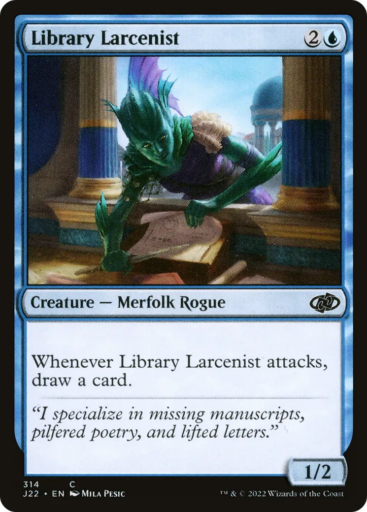 Library Larcenist — Jumpstart 2022 — Magic: The Gathering