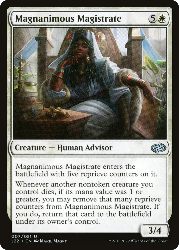 Magnanimous Magistrate — Jumpstart 2022 — Magic: The Gathering