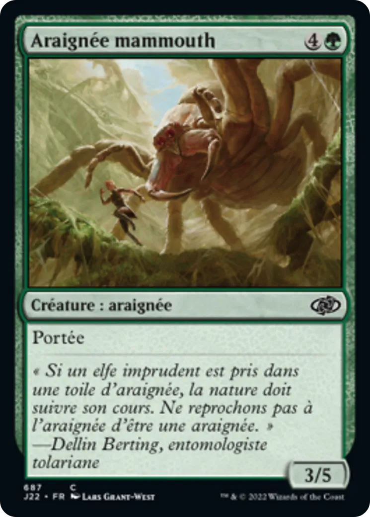Araignée mammouth — Jumpstart 2022 — Magic: The Gathering