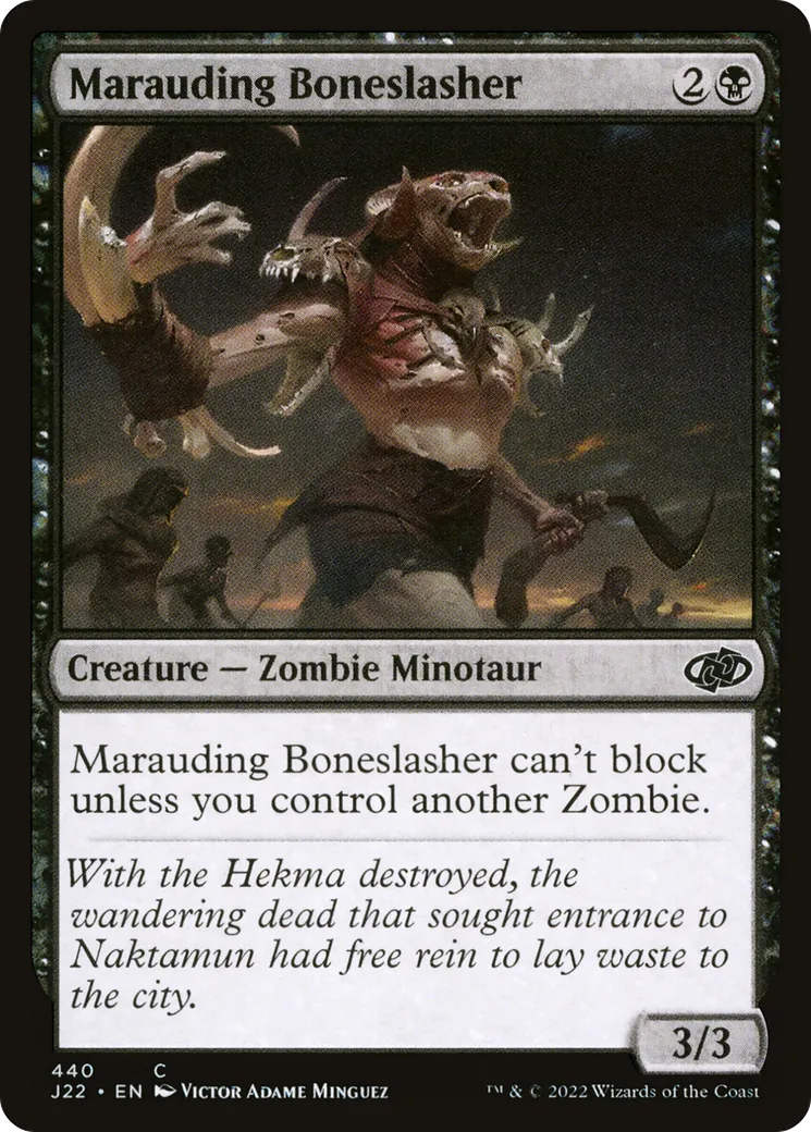 Marauding Boneslasher — Jumpstart 2022 — Magic: The Gathering