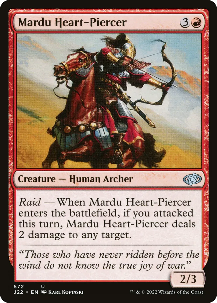 Mardu Heart-Piercer — Jumpstart 2022 — Magic: The Gathering