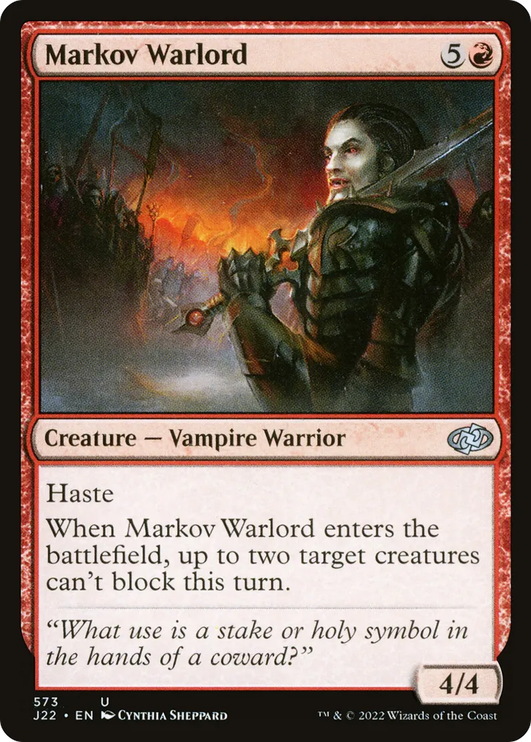 Markov Warlord — Jumpstart 2022 — Magic: The Gathering