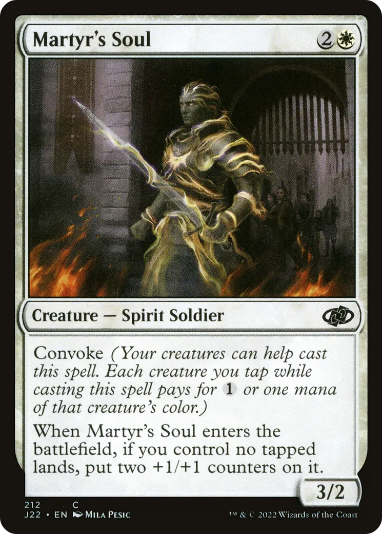 Martyr's Soul — Jumpstart 2022 — Magic: The Gathering