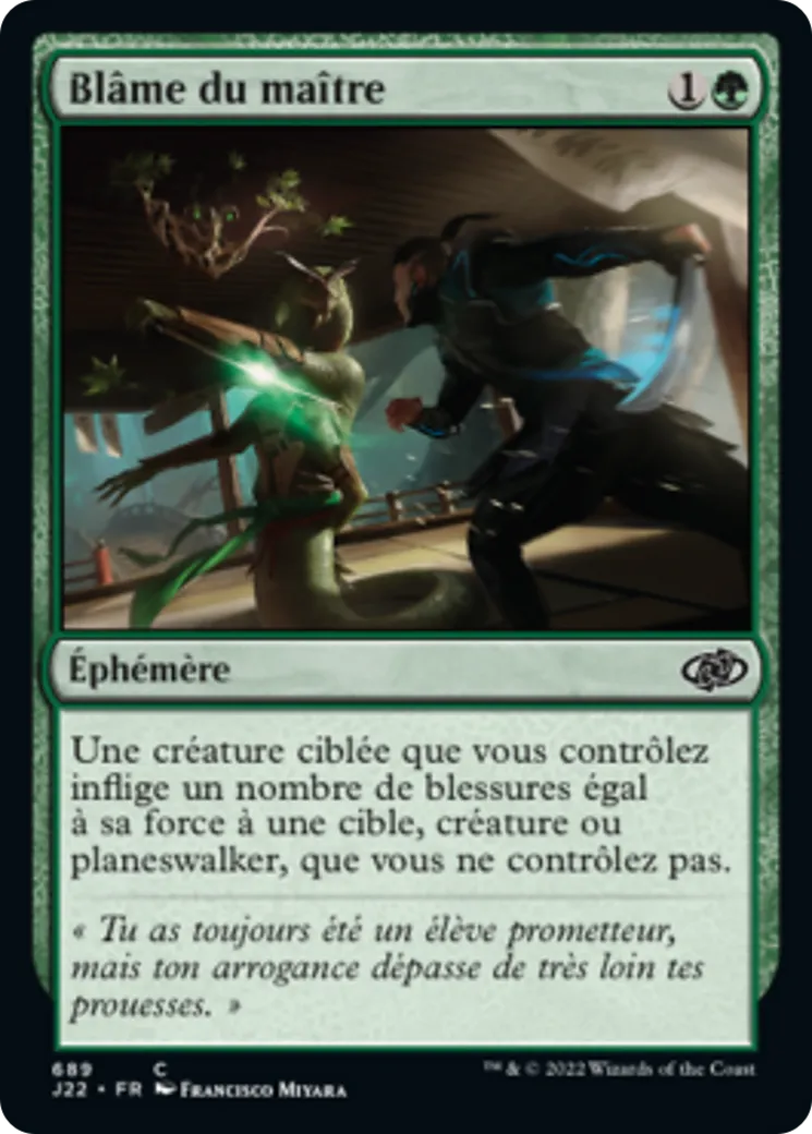 Blâme du maître — Jumpstart 2022 — Magic: The Gathering