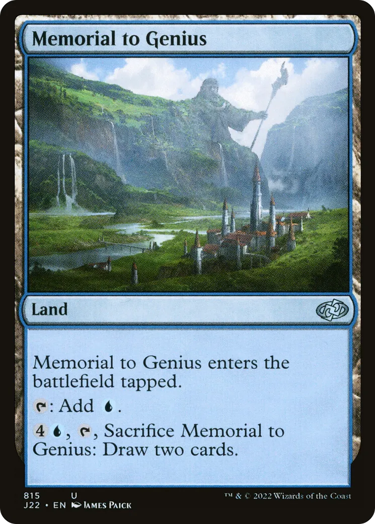 Memorial to Genius — Jumpstart 2022 — Magic: The Gathering